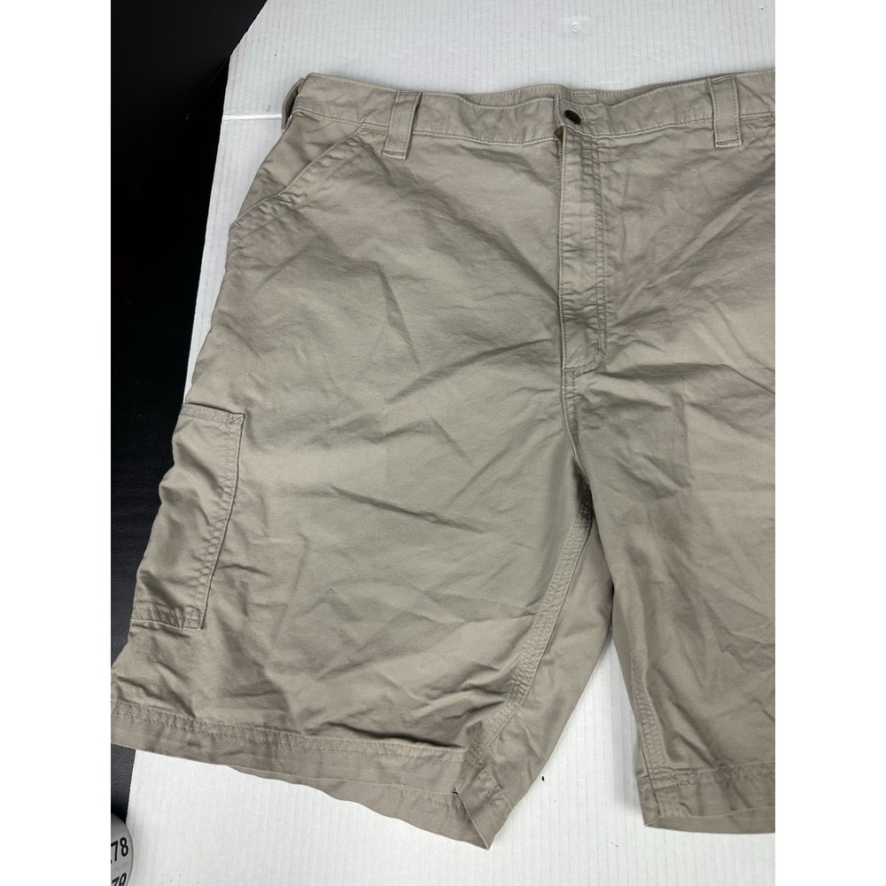Carhartt Carpenter Canvas Shorts Mens Size 42 B147 TAN Workwear Original Fit - Picture 2 of 9